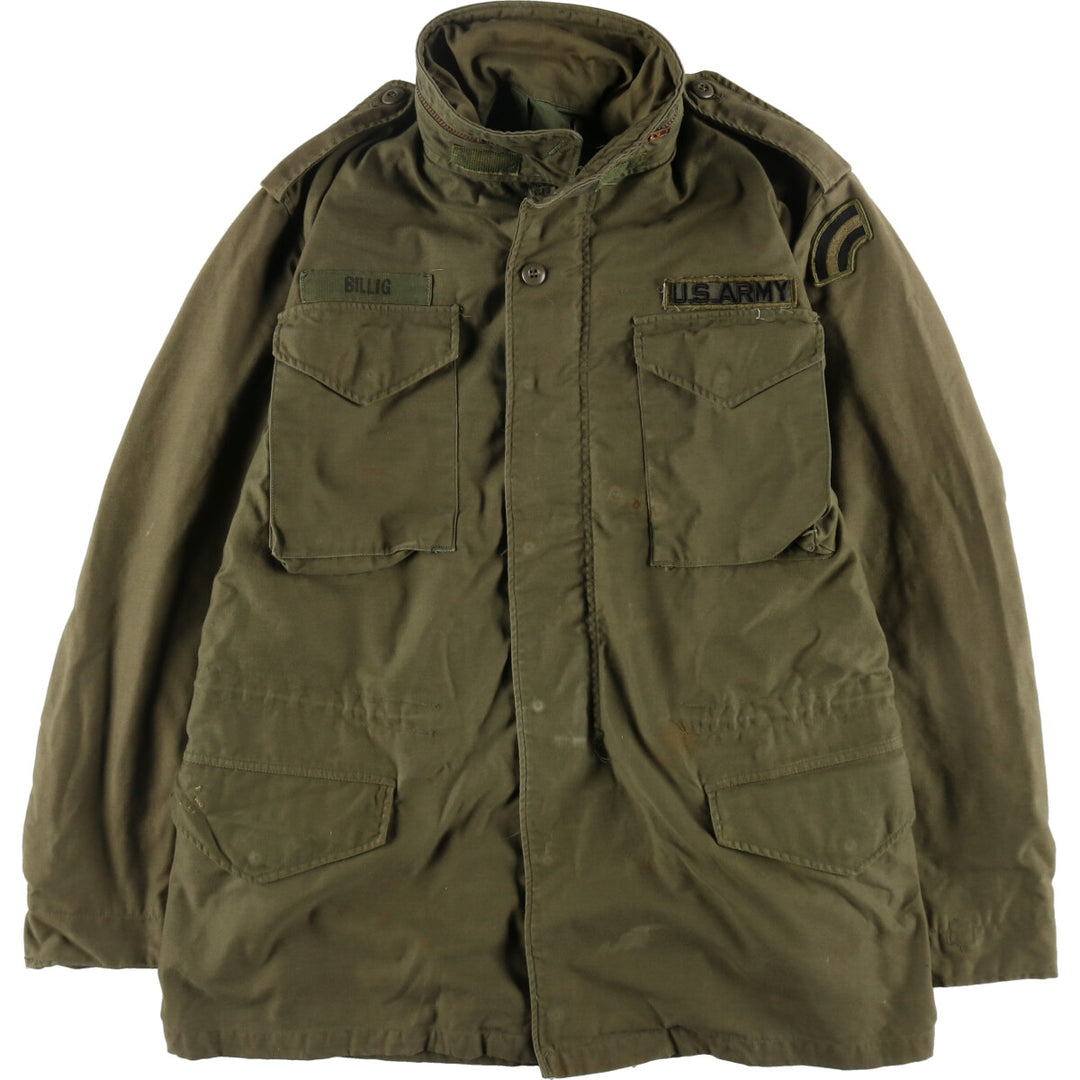 70s~80'S USARMY M-65 3rd Military Field Jacket Made in USA MEDIUM-LONG Men's M equivalent Vintage /eaa499379