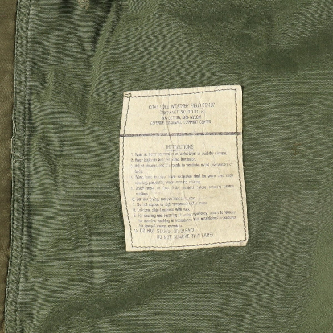 70s~80'S USARMY M-65 3rd Military Field Jacket Made in USA MEDIUM-LONG Men's M equivalent Vintage /eaa499379