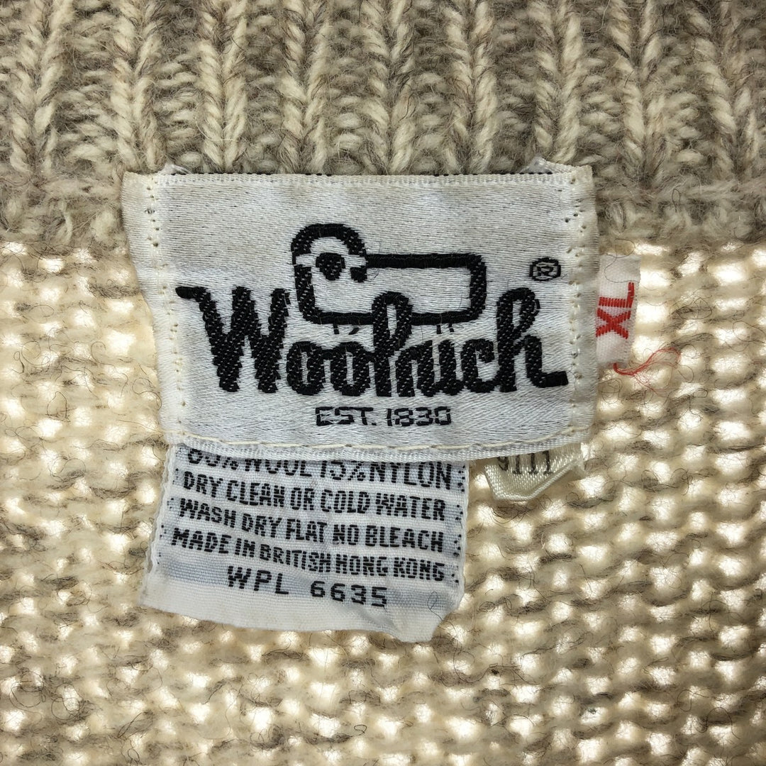 70'S WOOLRICH Wool knit sweater, men's XL size, vintage / eaa499463