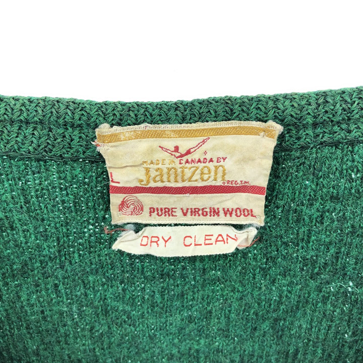 Jantzen wool knit cardigan, men's size L / eaa499555