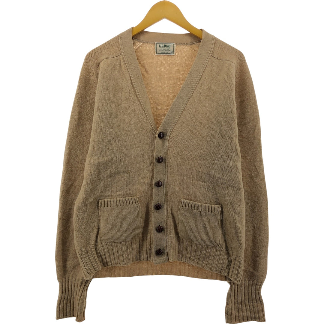 80'S LLBean Wool Knit Cardigan Made in USA Men's M Size Vintage /eaa499557