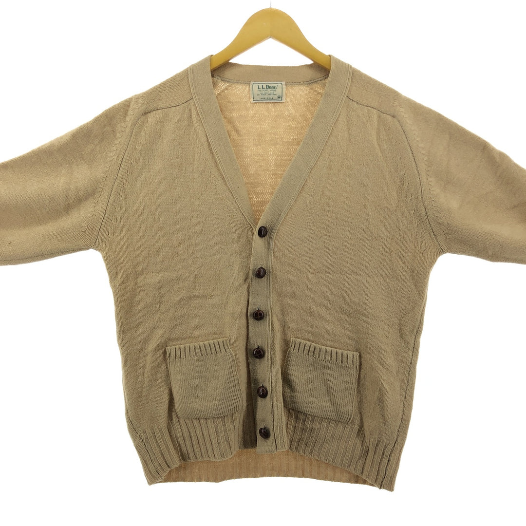 80'S LLBean Wool Knit Cardigan Made in USA Men's M Size Vintage /eaa499557