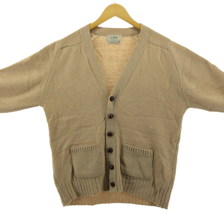80'S LLBean Wool Knit Cardigan Made in USA Men's M Size Vintage /eaa499557