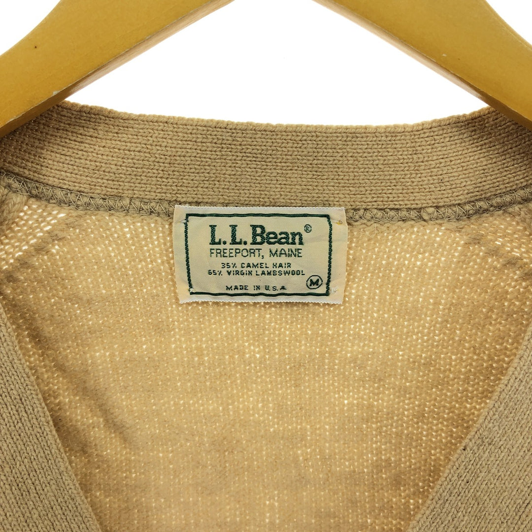 80'S LLBean Wool Knit Cardigan Made in USA Men's M Size Vintage /eaa499557