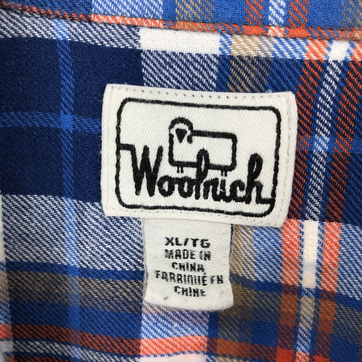 70'S WOOLRICH Long Sleeve Light Nell Check Shirt Men's XL Size Vintage /eaa499679