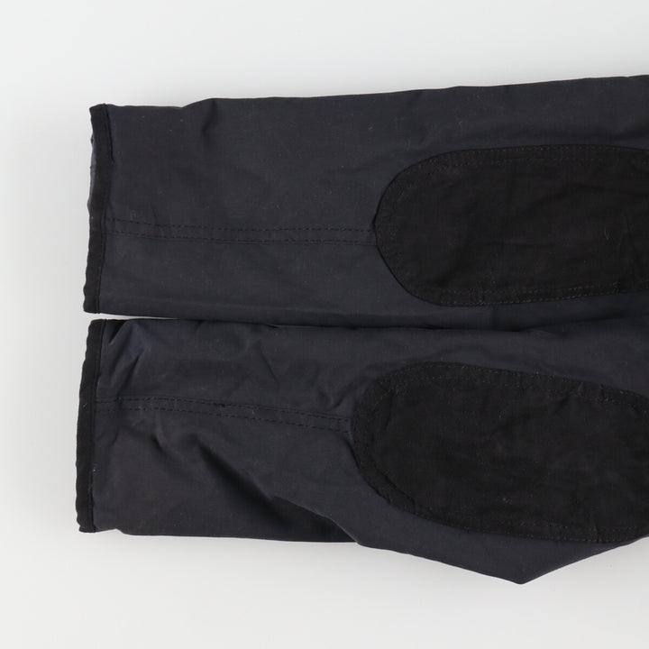 Barbour hooded waxed cotton oiled jacket, women's size L Waxed cotton black type Vintage Second Hand