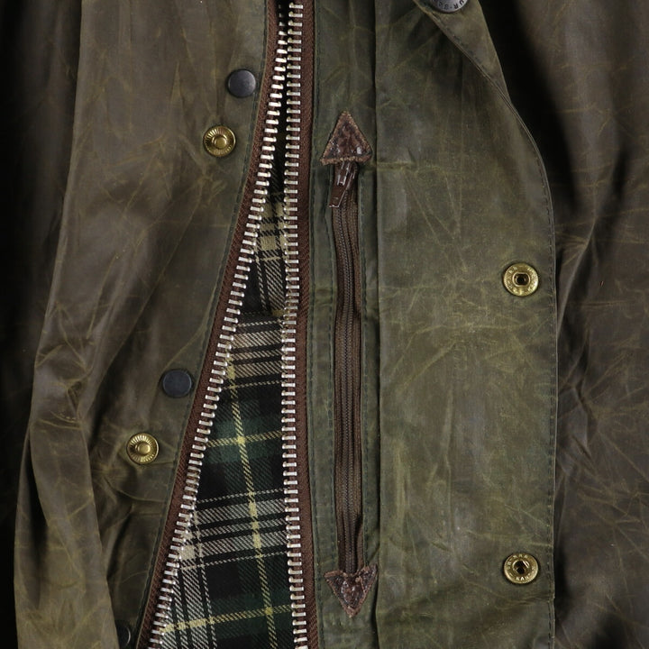 90'S Barbour Beaufort Old 3 Warrant Oiled Hunting Jacket Made in England C46 Men's XL equivalent Vintage /eaa499713