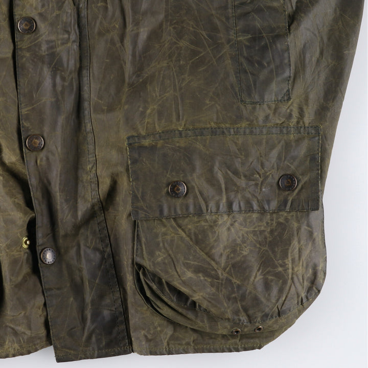 90'S Barbour Beaufort Old 3 Warrant Oiled Hunting Jacket Made in England C46 Men's XL equivalent Vintage /eaa499713