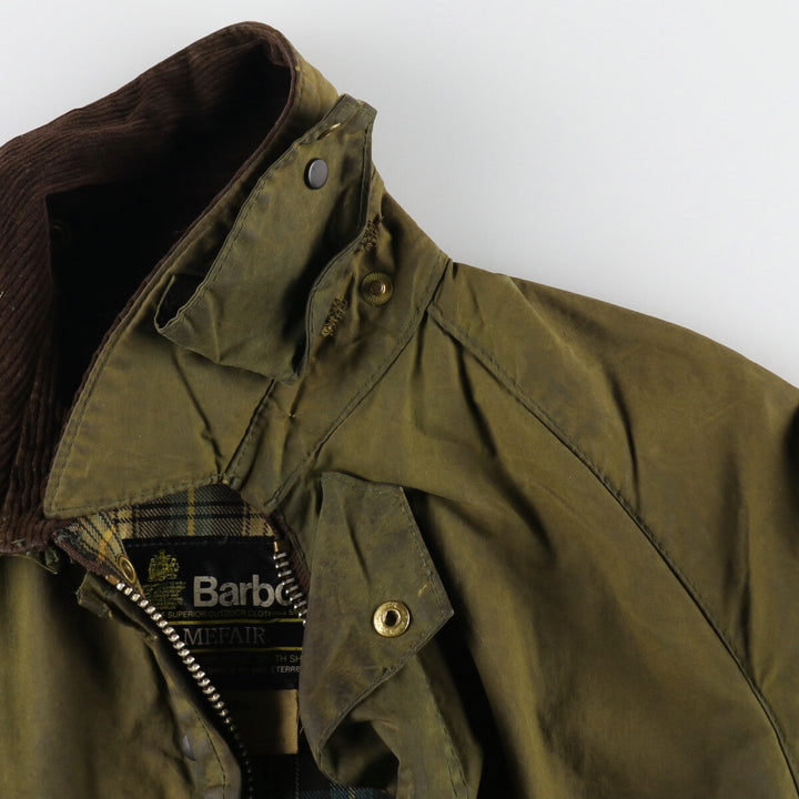 80'S Barbour Game Fair 2 Warrant Waxed Cotton Oiled Jacket Made in England C38 Men's M Size Vintage /eaa499716