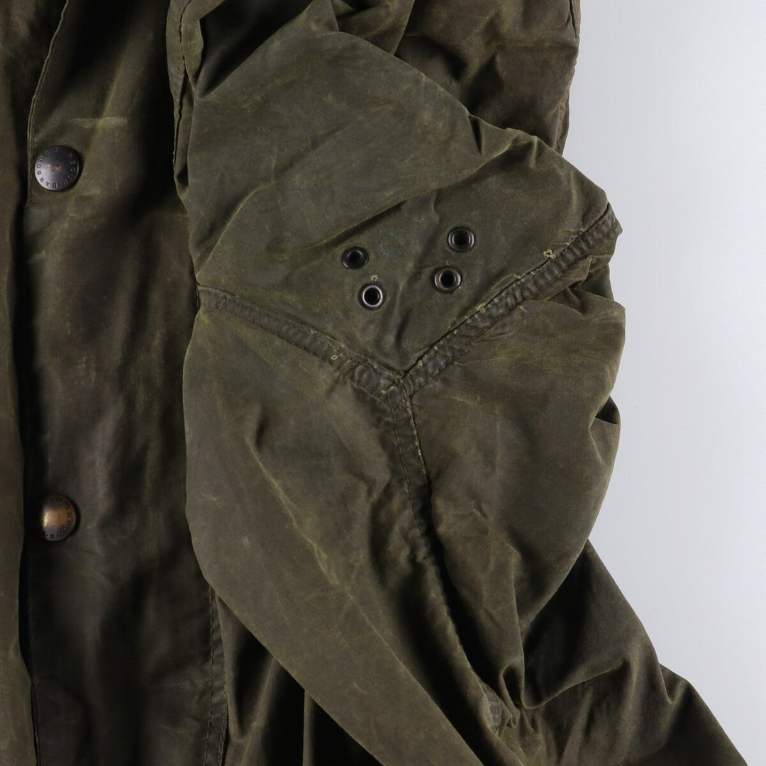 80'S Barbour Bedale 2 Warrant Waxed Cotton Oiled Jacket Made in England C42 Men's L Size Vintage /eaa499729