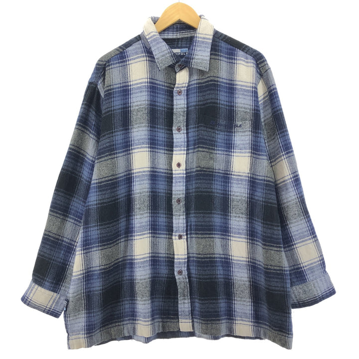 South Pole Ombre Check Long Sleeve Heavy Flannel Check Shirt Men's XL / eaa499736