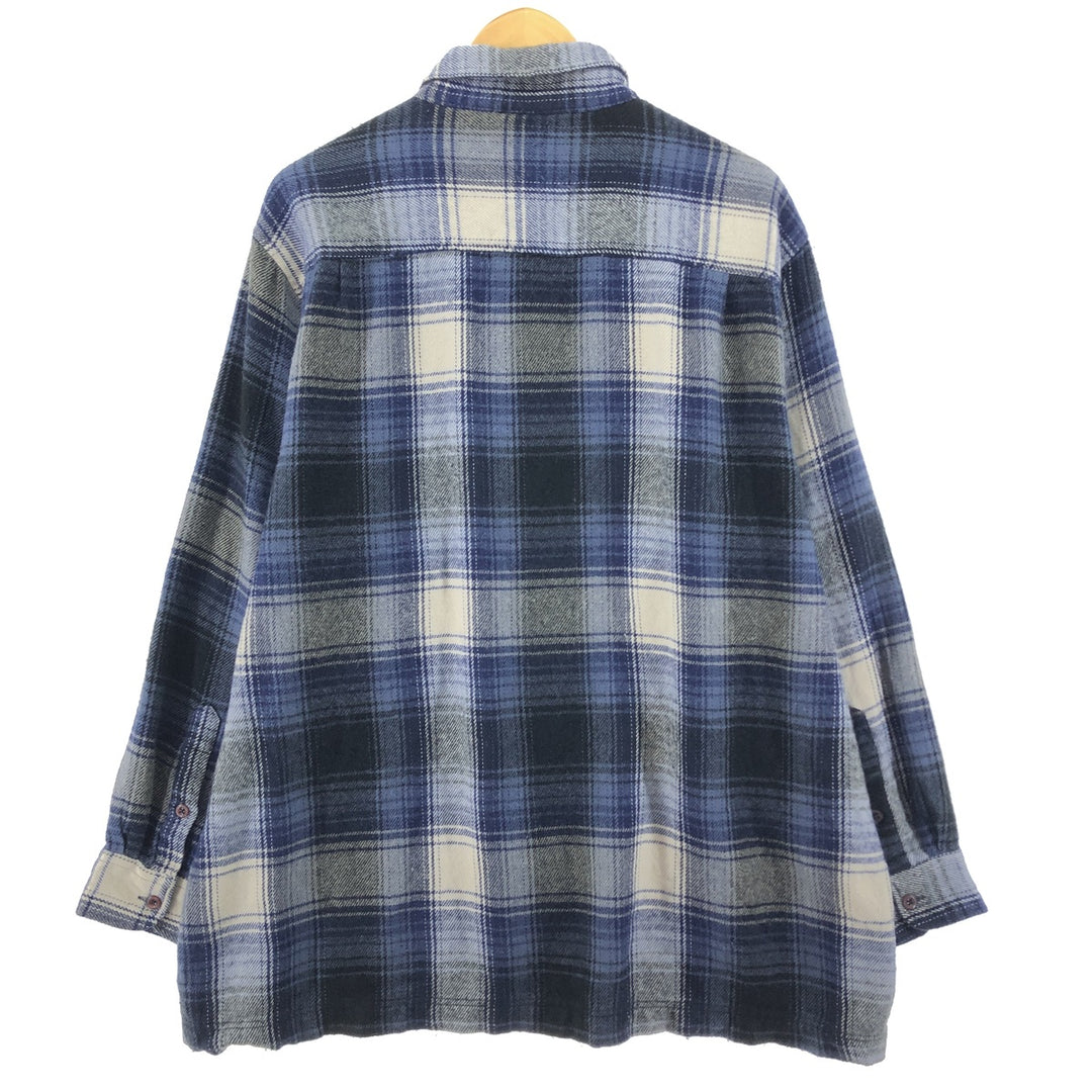 South Pole Ombre Check Long Sleeve Heavy Flannel Check Shirt Men's XL / eaa499736