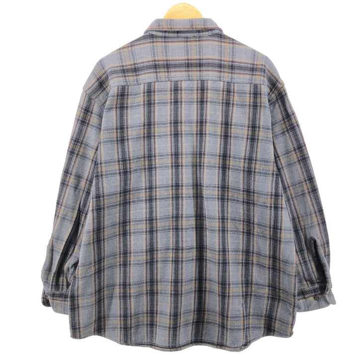 Long sleeve heavy flannel check shirt Men's XL equivalent /eaa499741