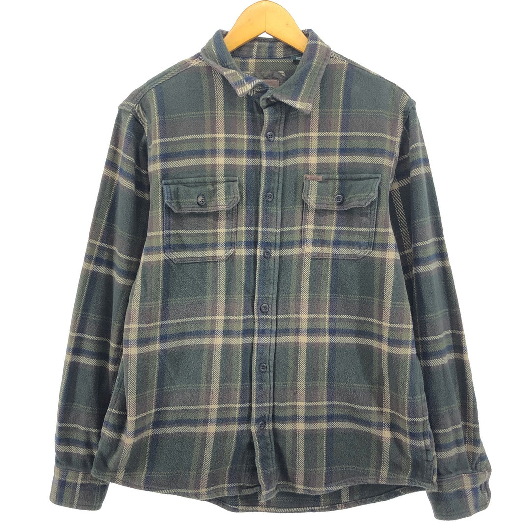 00'S ORVIS Long Sleeve Heavy Flannel Check Shirt Men's M /eaa499745