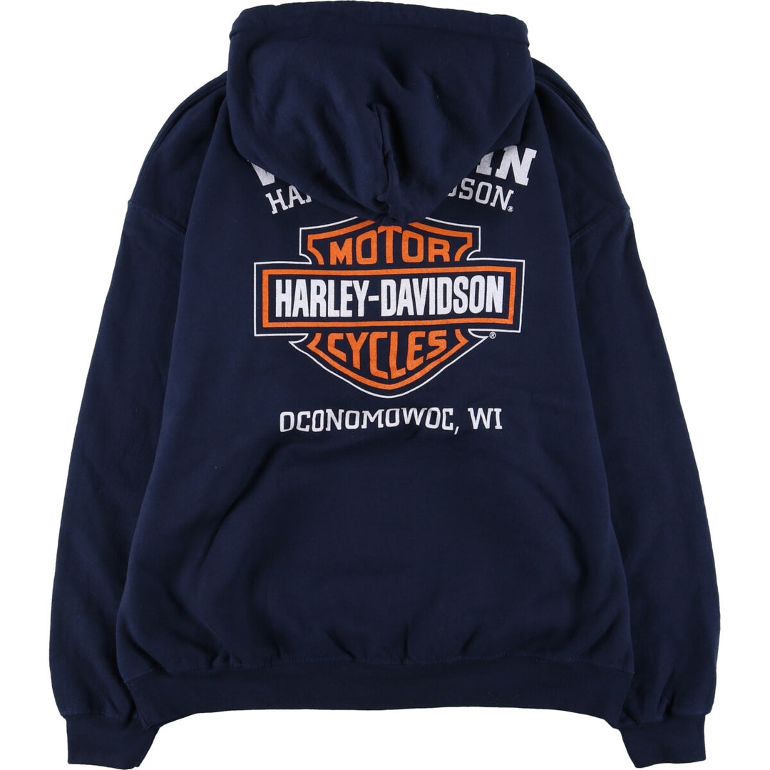 DEAD STOCK Harley Davidson Advertising Sweat Pullover Hoodie Men's XL /eaa499757