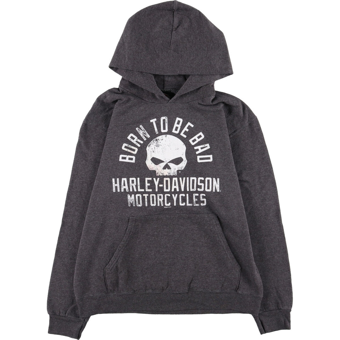 Harley-Davidson Skull Pattern Advertising Pullover Sweatshirt Hoodie Men's M / eaa499759