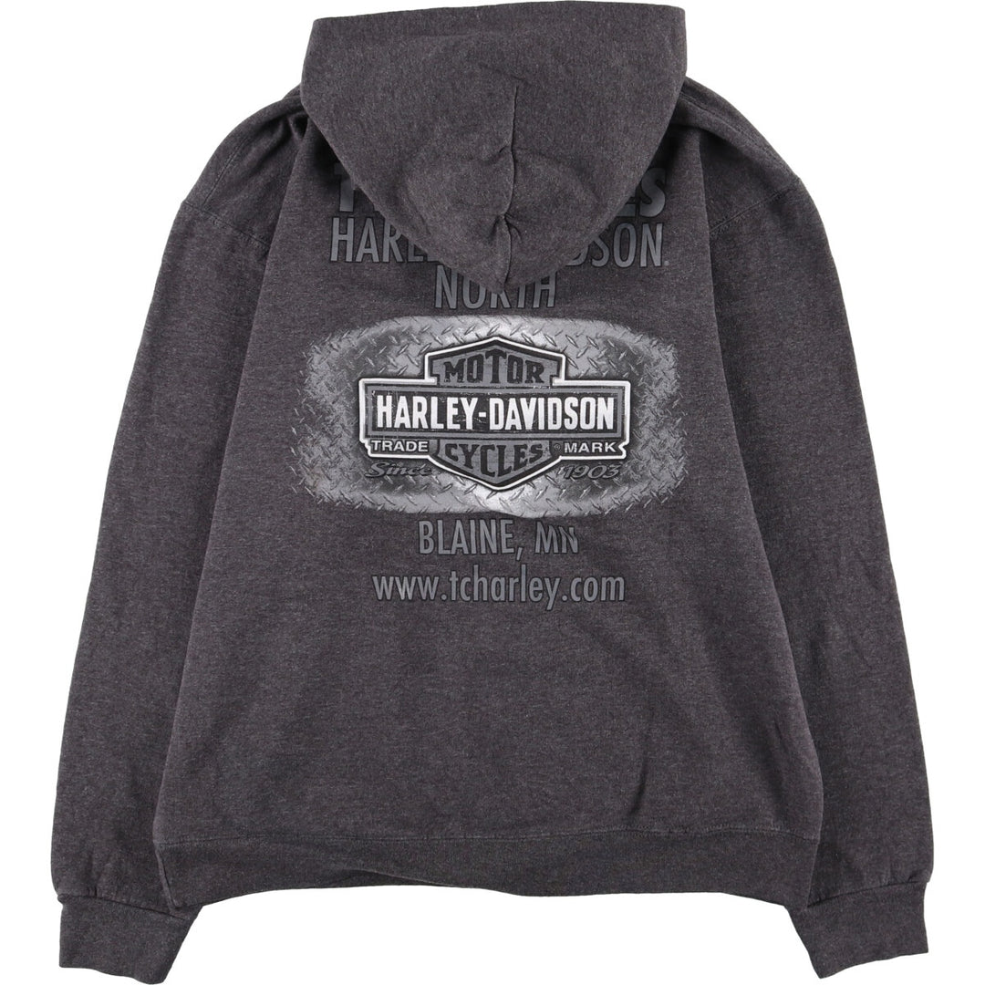 Harley-Davidson Skull Pattern Advertising Pullover Sweatshirt Hoodie Men's M / eaa499759