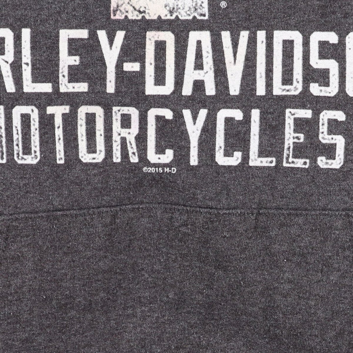 Harley-Davidson Skull Pattern Advertising Pullover Sweatshirt Hoodie Men's M / eaa499759