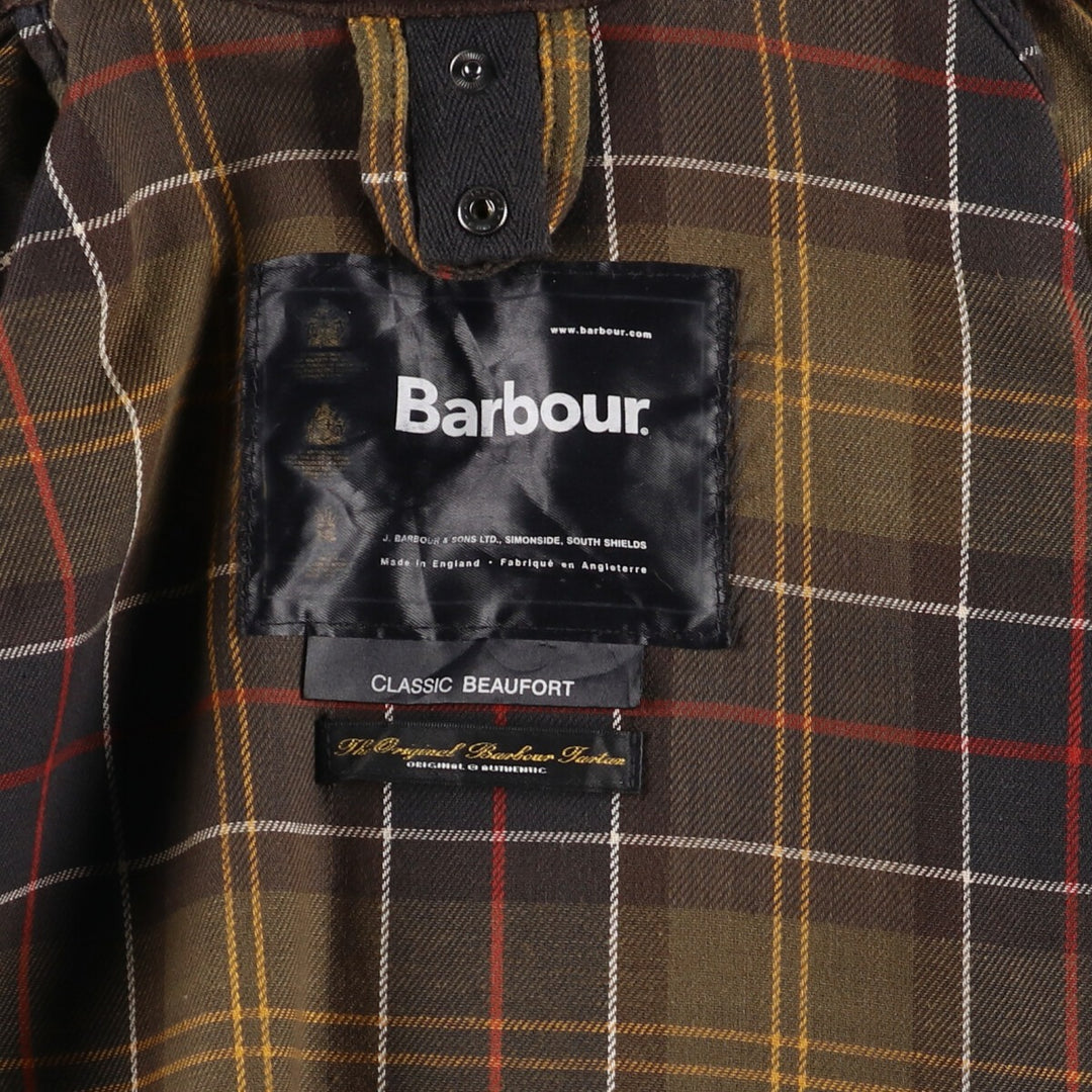 Barbour CLASSIC BEAUFORT Oiled Hunting Jacket Made in England Men's XL /eaa499795