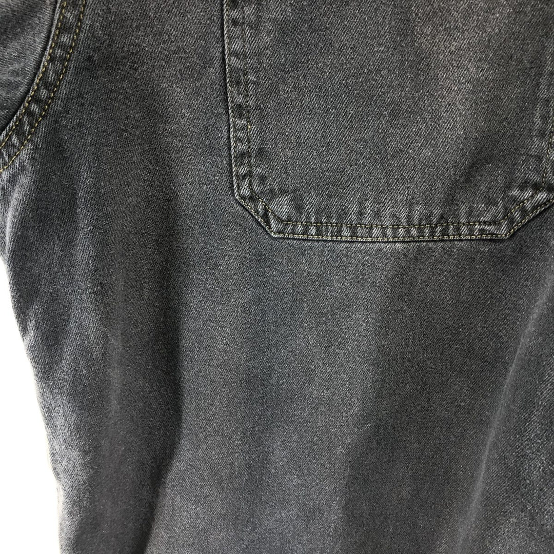 90'S GAP DENIM Old GAP Long Sleeve Black Denim Shirt Men's XL Vintage /eaa499818