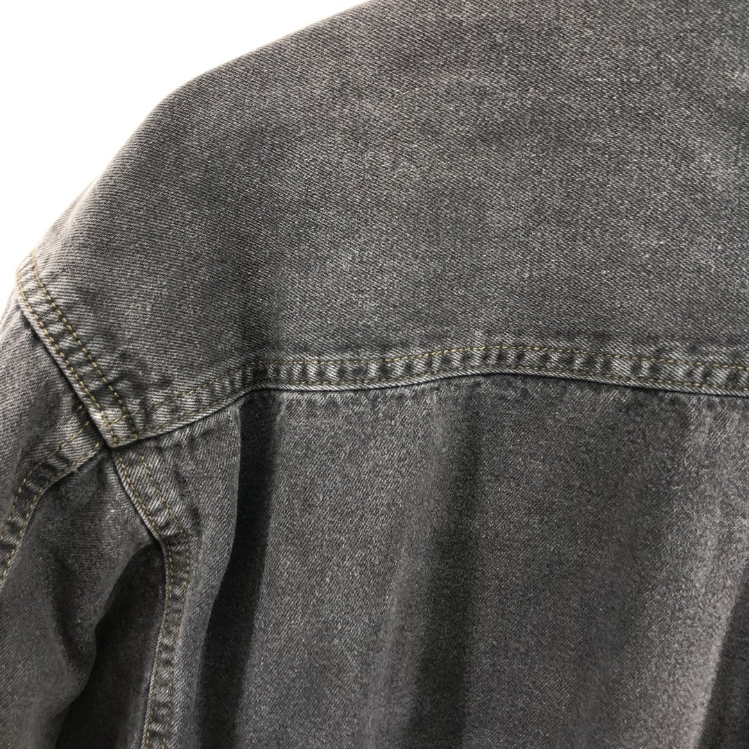 90'S GAP DENIM Old GAP Long Sleeve Black Denim Shirt Men's XL Vintage /eaa499818