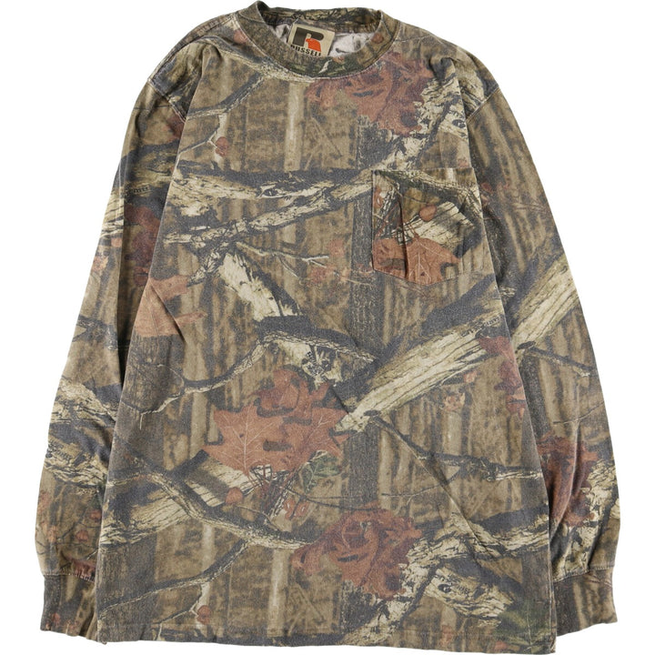 Russell Realtree Camo Long T-Shirt, Men's L Size, Vintage /eaa499862