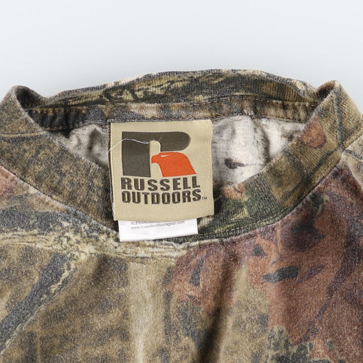 Russell Realtree Camo Long T-Shirt, Men's L Size, Vintage /eaa499862