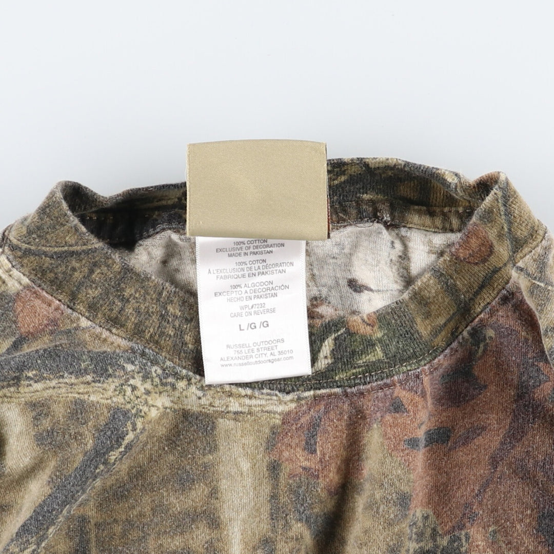 Russell Realtree Camo Long T-Shirt, Men's L Size, Vintage /eaa499862