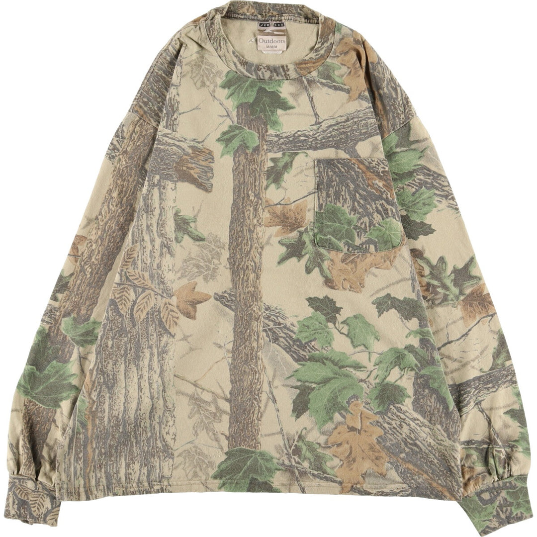 Jerzees Real Tree Camo Long T-Shirt, Men's Medium Size / eaa499898