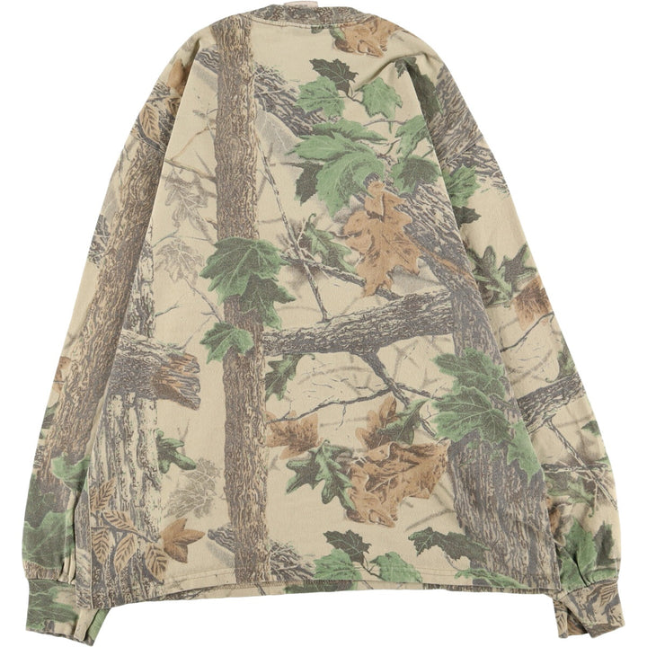 Jerzees Real Tree Camo Long T-Shirt, Men's Medium Size / eaa499898