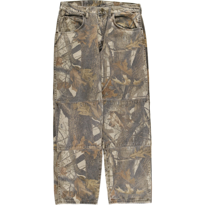 Wrangler Camouflage Pattern Real Tree Camo Double Knee Straight Denim Pants Men's W32 equivalent / eaa499958