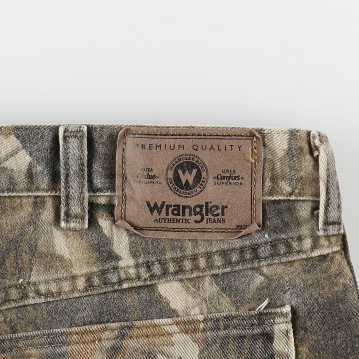 Wrangler Camouflage Pattern Real Tree Camo Double Knee Straight Denim Pants Men's W32 equivalent / eaa499958