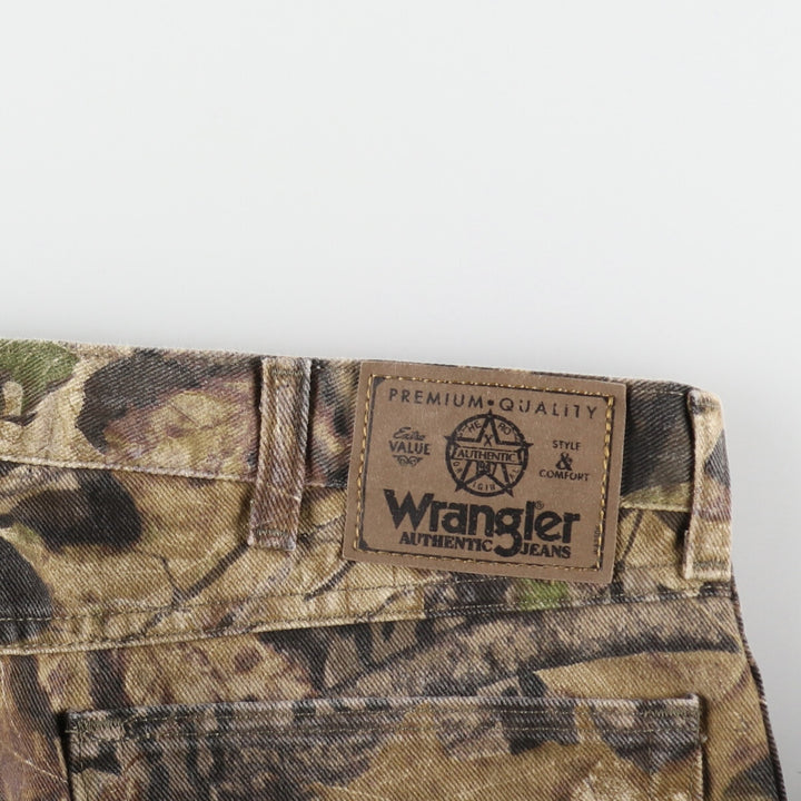 Wrangler Camouflage Pattern Real Tree Camo Double Knee Straight Denim Pants Men's W36 / eaa499961