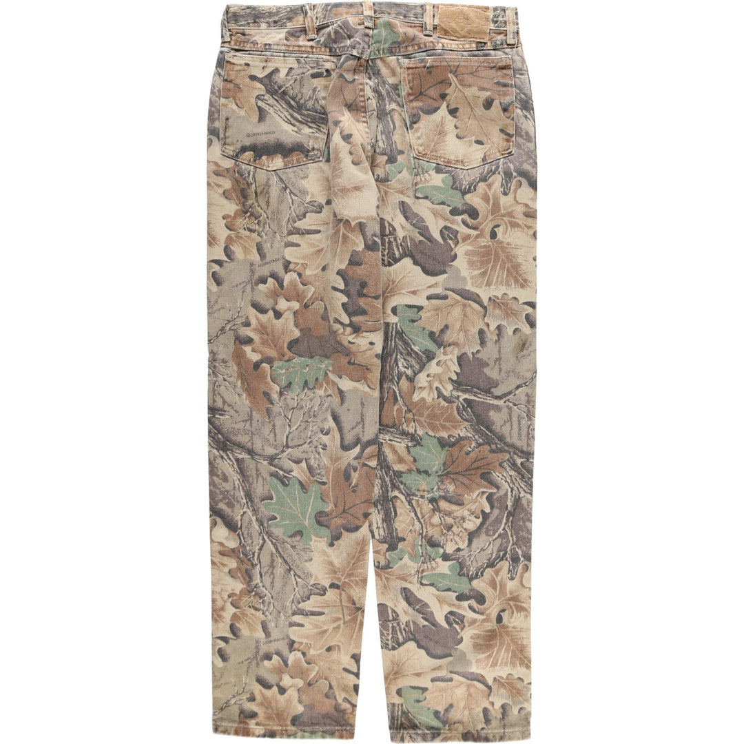 Wrangler Camouflage Pattern Real Tree Camo Cotton Pants Made in USA Men's W33 equivalent / eaa499968