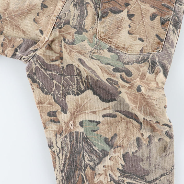 Wrangler Camouflage Pattern Real Tree Camo Cotton Pants Made in USA Men's W33 equivalent / eaa499968