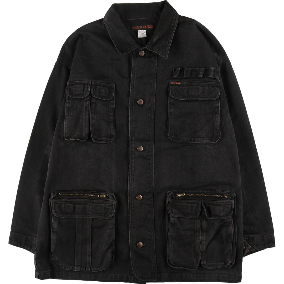 90'S MerChant DESIGN denim coveralls, men's XL size, vintage /eaa500013