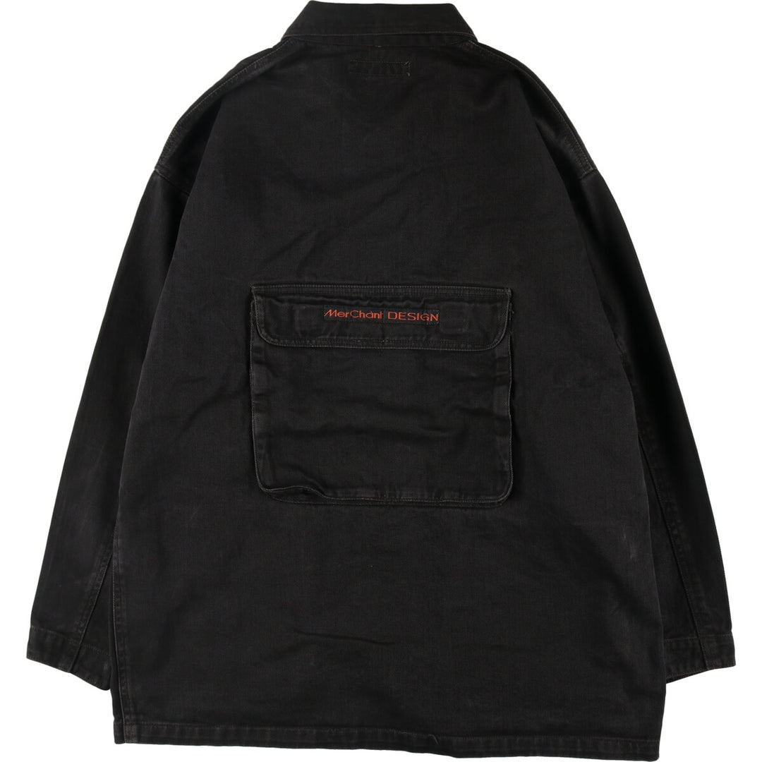 90'S MerChant DESIGN denim coveralls, men's XL size, vintage /eaa500013