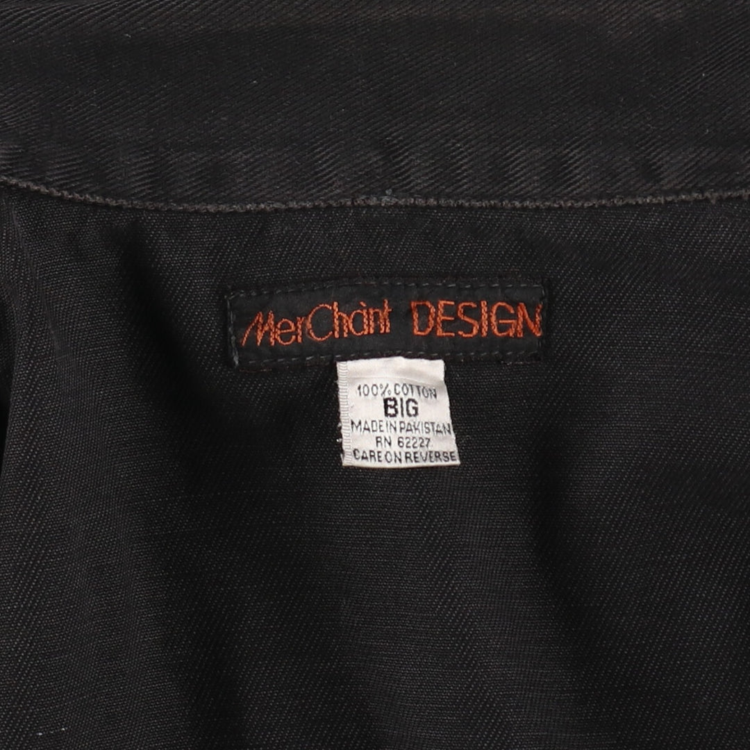 90'S MerChant DESIGN denim coveralls, men's XL size, vintage /eaa500013