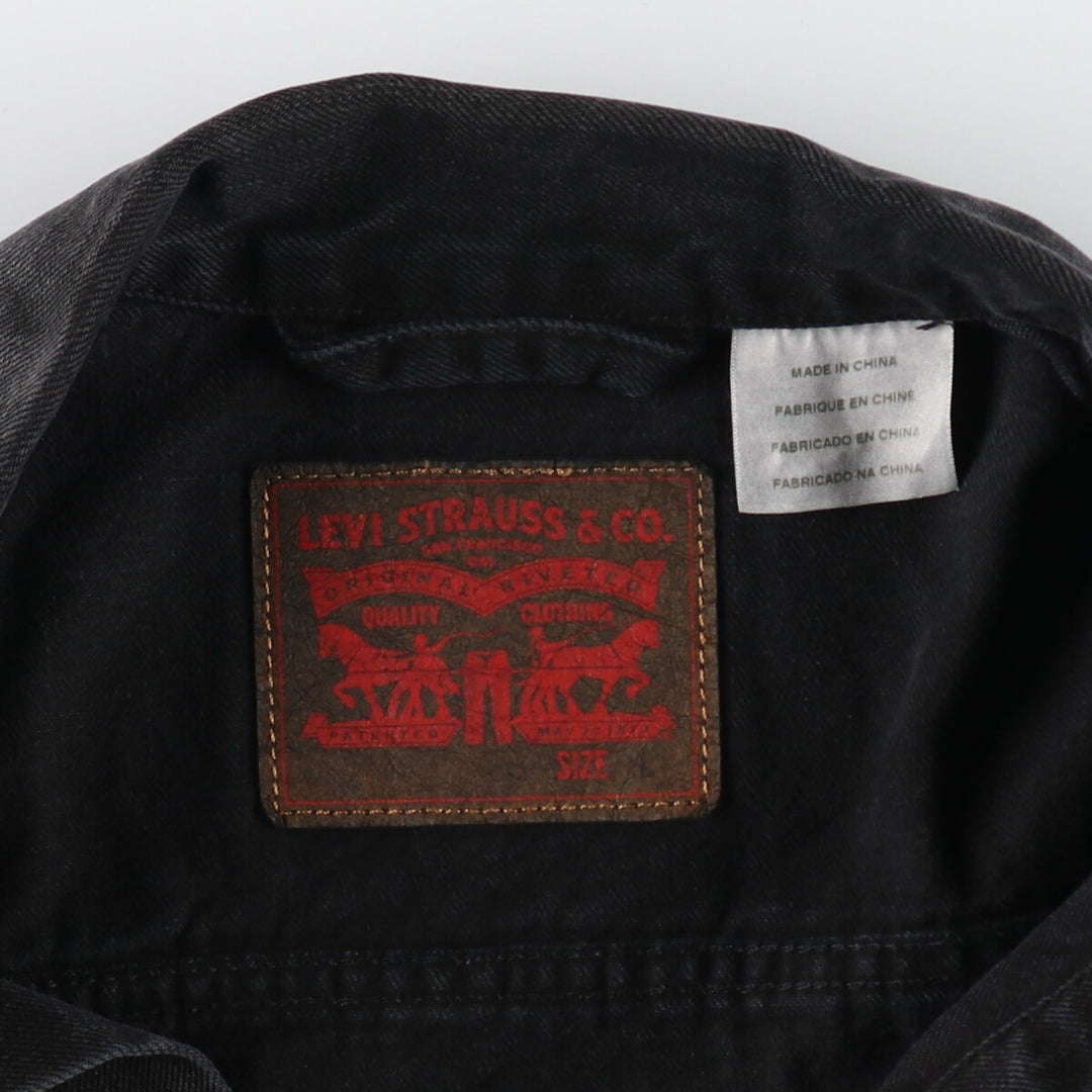 Levi's Black Denim Jacket, G-Jean, Men's Size L / eaa500016