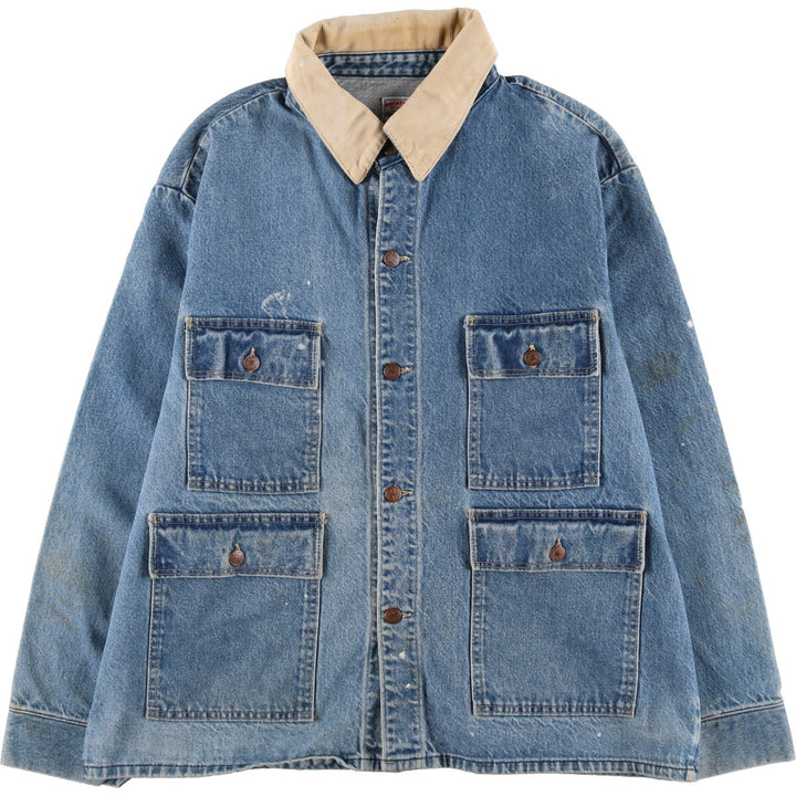 90'S Pointer denim coverall made in USA, men's XL size, vintage /eaa500019