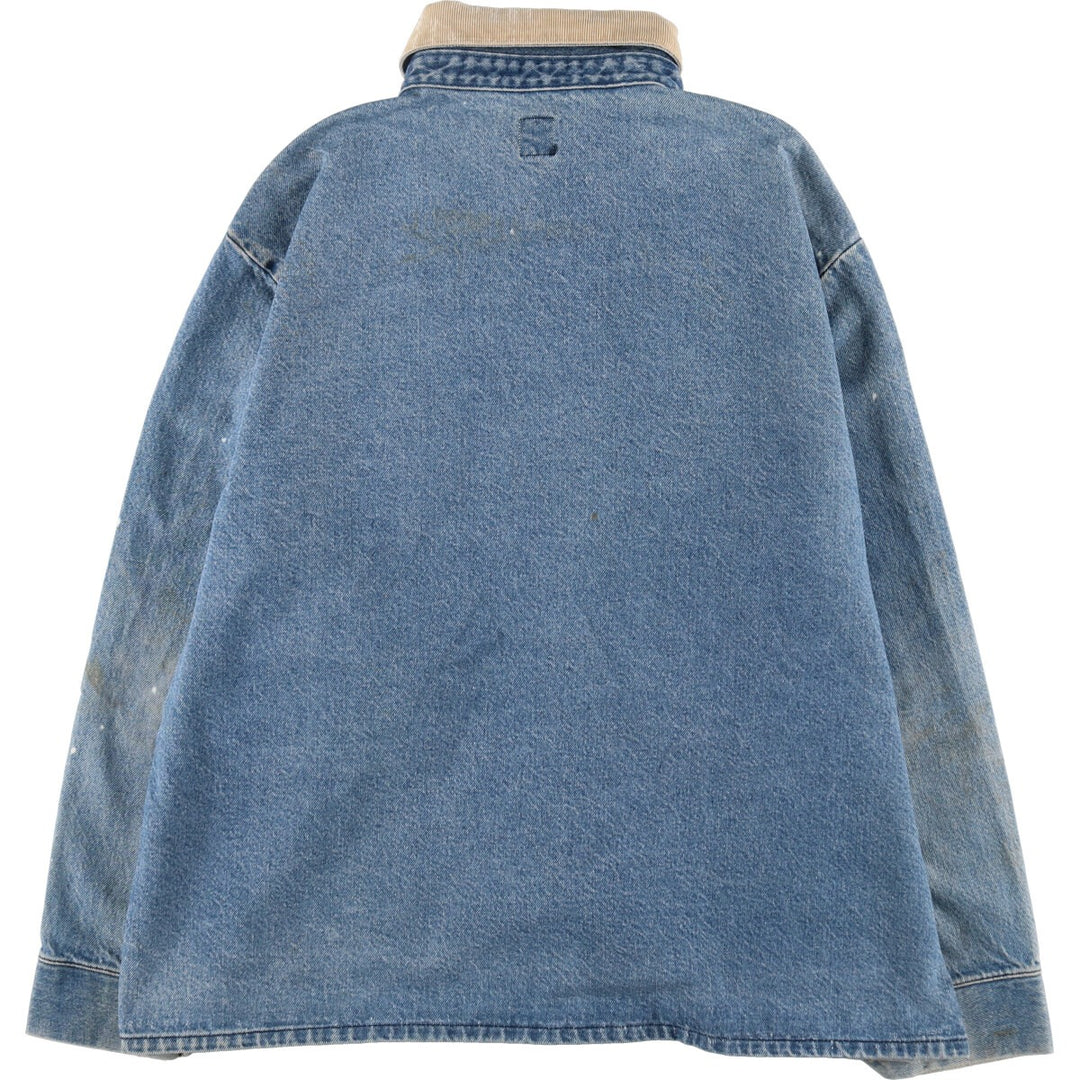 90'S Pointer denim coverall made in USA, men's XL size, vintage /eaa500019