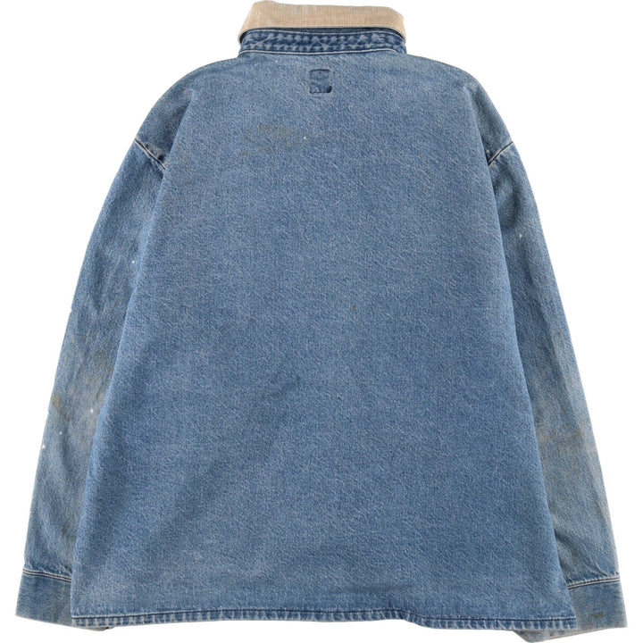 90'S Pointer denim coverall made in USA, men's XL size, vintage /eaa500019