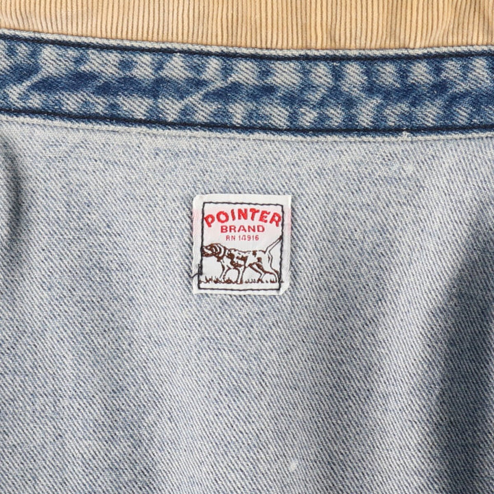90'S Pointer denim coverall made in USA, men's XL size, vintage /eaa500019