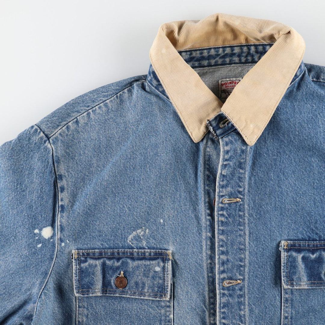 90'S Pointer denim coverall made in USA, men's XL size, vintage /eaa500019