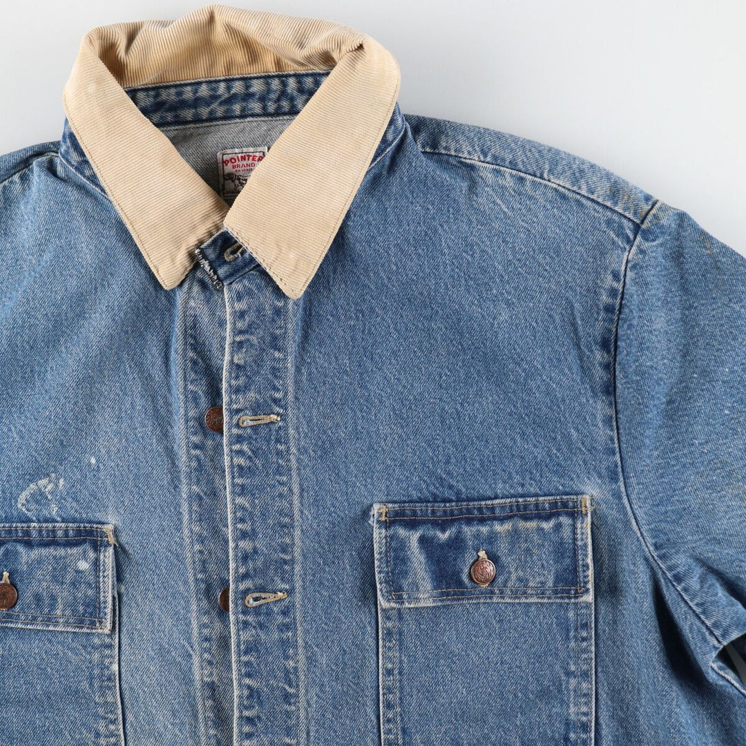90'S Pointer denim coverall made in USA, men's XL size, vintage /eaa500019