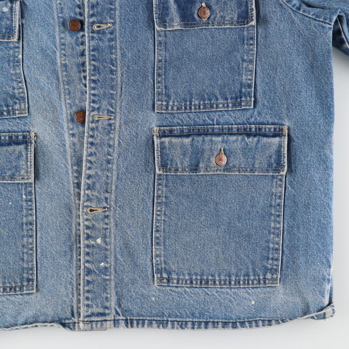 90'S Pointer denim coverall made in USA, men's XL size, vintage /eaa500019