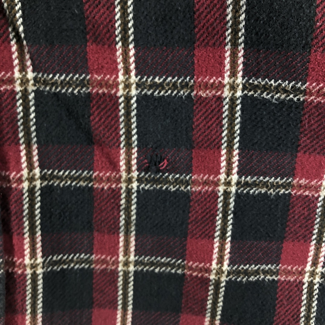 ST JOHN'S BAY Long Sleeve Flannel Check Shirt Men's Size L Vintage /eaa500039