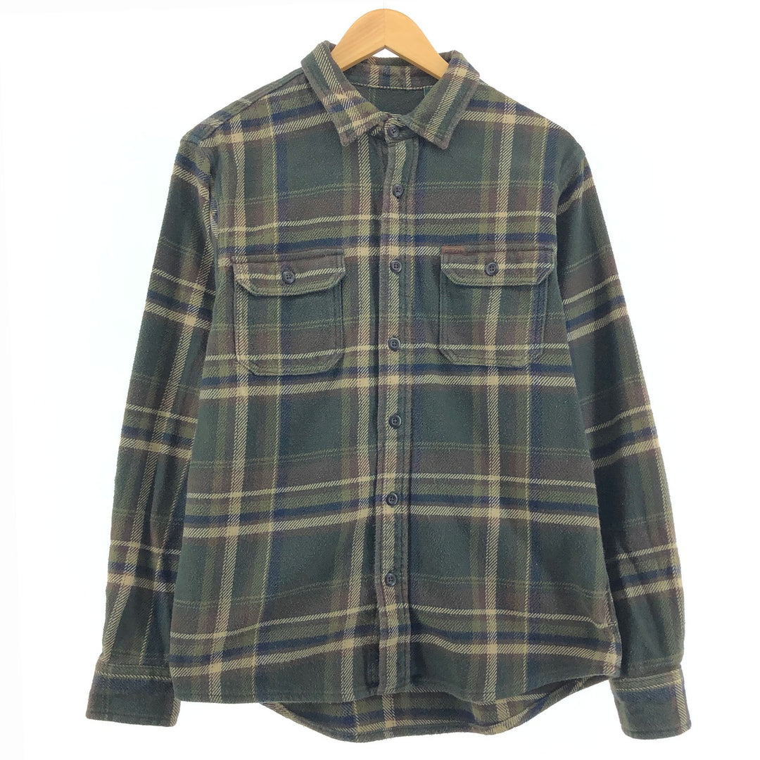 ORVIS Long Sleeve Flannel Check Shirt Men's M Size /eaa500040