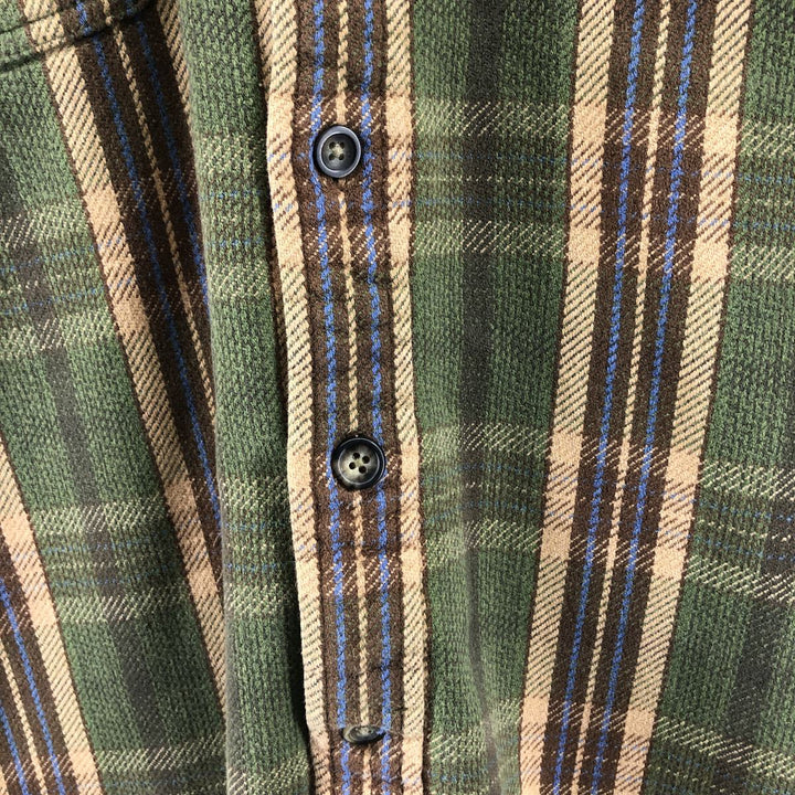 St. John's Bay Long Sleeve Heavy Flannel Check Shirt Men's Size L / eaa500041