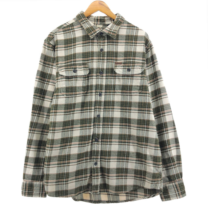 ORVIS Long Sleeve Flannel Check Shirt Men's Size L /eaa500051